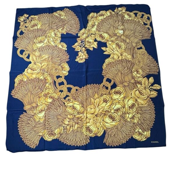 Chanel Silk Scarf - Picture 1 of 3